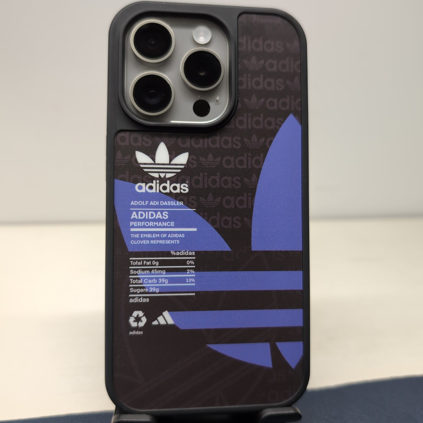 Adidas Black iPhone Case