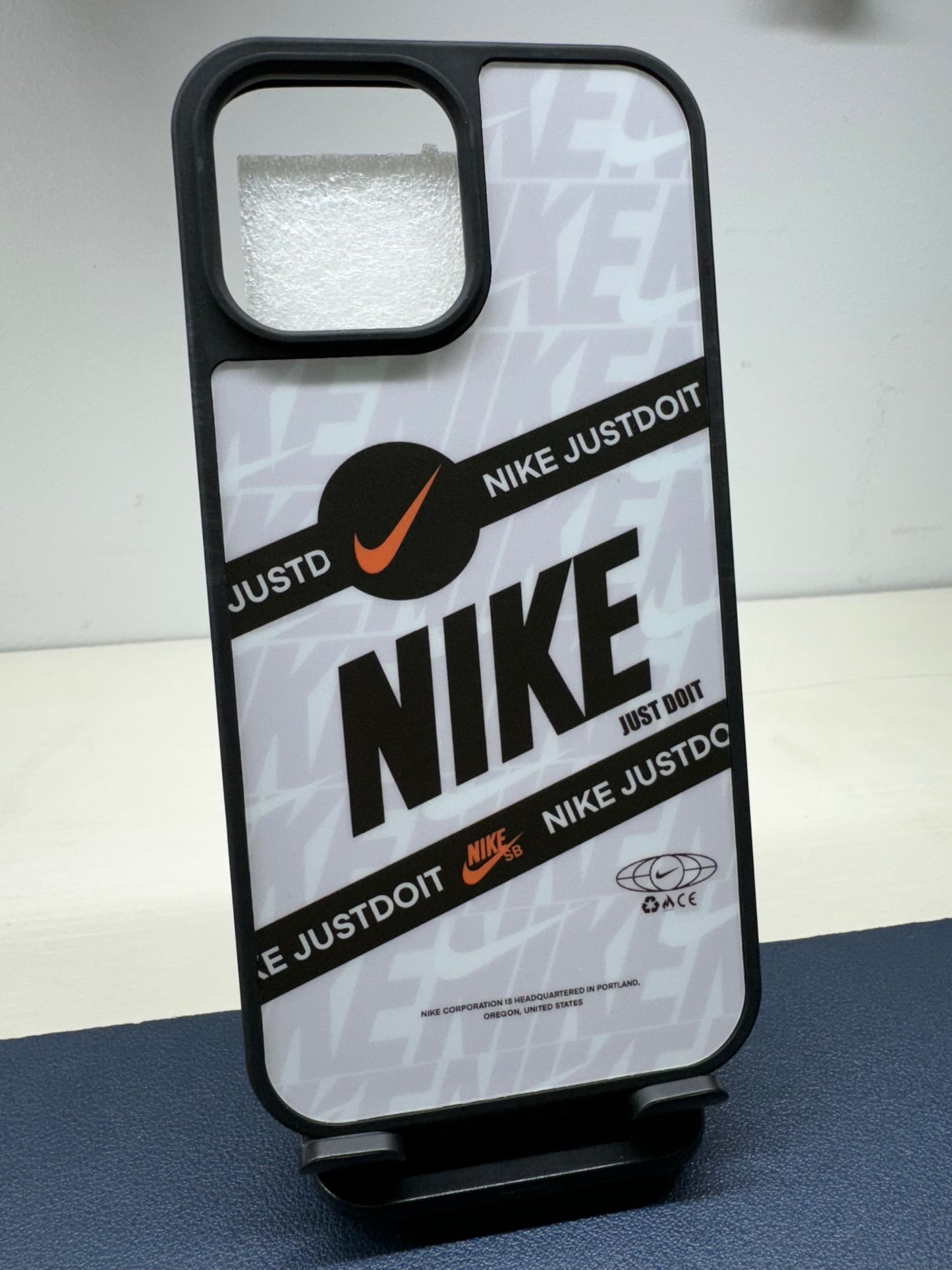 White Nike iPhone case for 12 thru 15 Pro Max