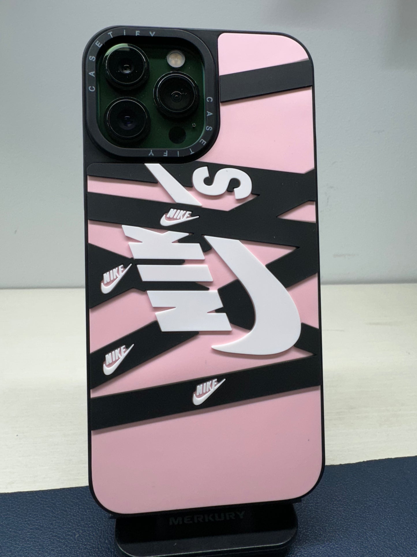 Pink iPhone Nike Case for 12 thru 15 pro Max