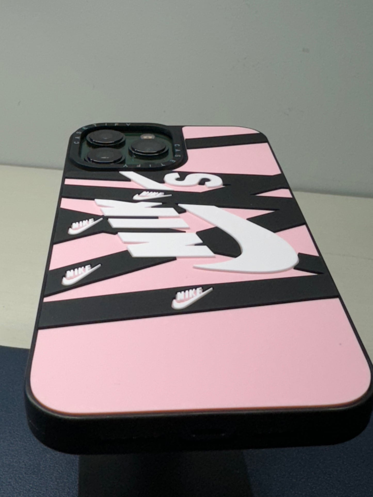 Pink iPhone Nike Case for 12 thru 15 pro Max